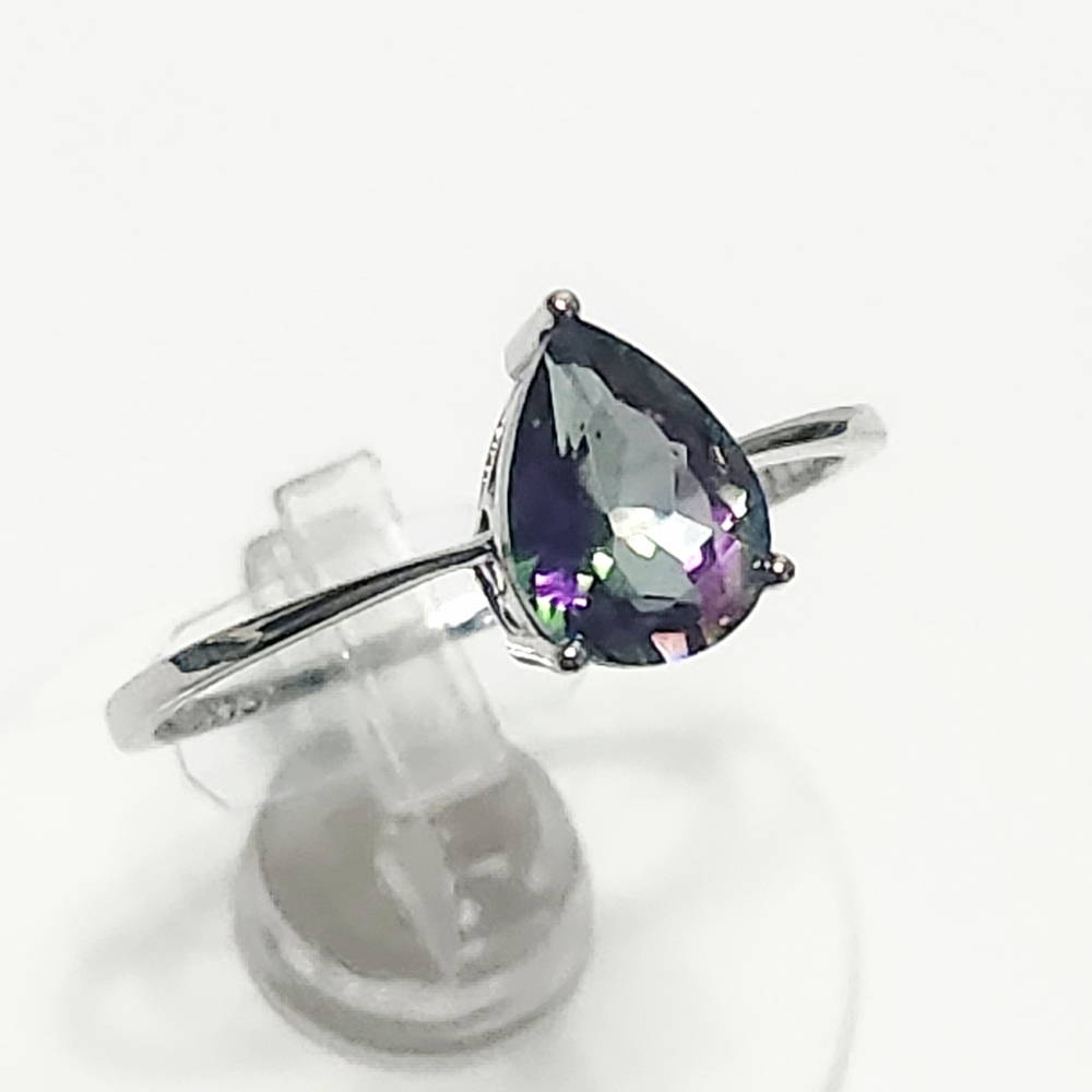 1.25 ct Mystic Topaz Silver Ring